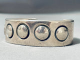 Authentic Orville Tsinnie Vintage Native American Navajo Sterling Silver Bracelet-Nativo Arts