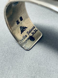 Authentic Orville Tsinnie Vintage Native American Navajo Sterling Silver Bracelet-Nativo Arts
