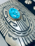 Authentic Thomas Singer Vintage Native American Navajo Turquoise Coral Sterling Silver Bracelet-Nativo Arts