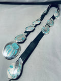 Authentic Tommy Jackson Native American Navajo Turquoise Sterling Silver Concho Belt-Nativo Arts