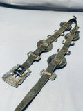 Authentic Very Detailed Vintage Native American Navajo Turquoise Sterling Silver Concho Belt-Nativo Arts