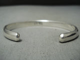 Authentic Very Important Vintage Native American Navajo Wes Willie Sterling Silver Bracelet-Nativo Arts