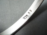 Authentic Very Important Vintage Native American Navajo Wes Willie Sterling Silver Bracelet-Nativo Arts