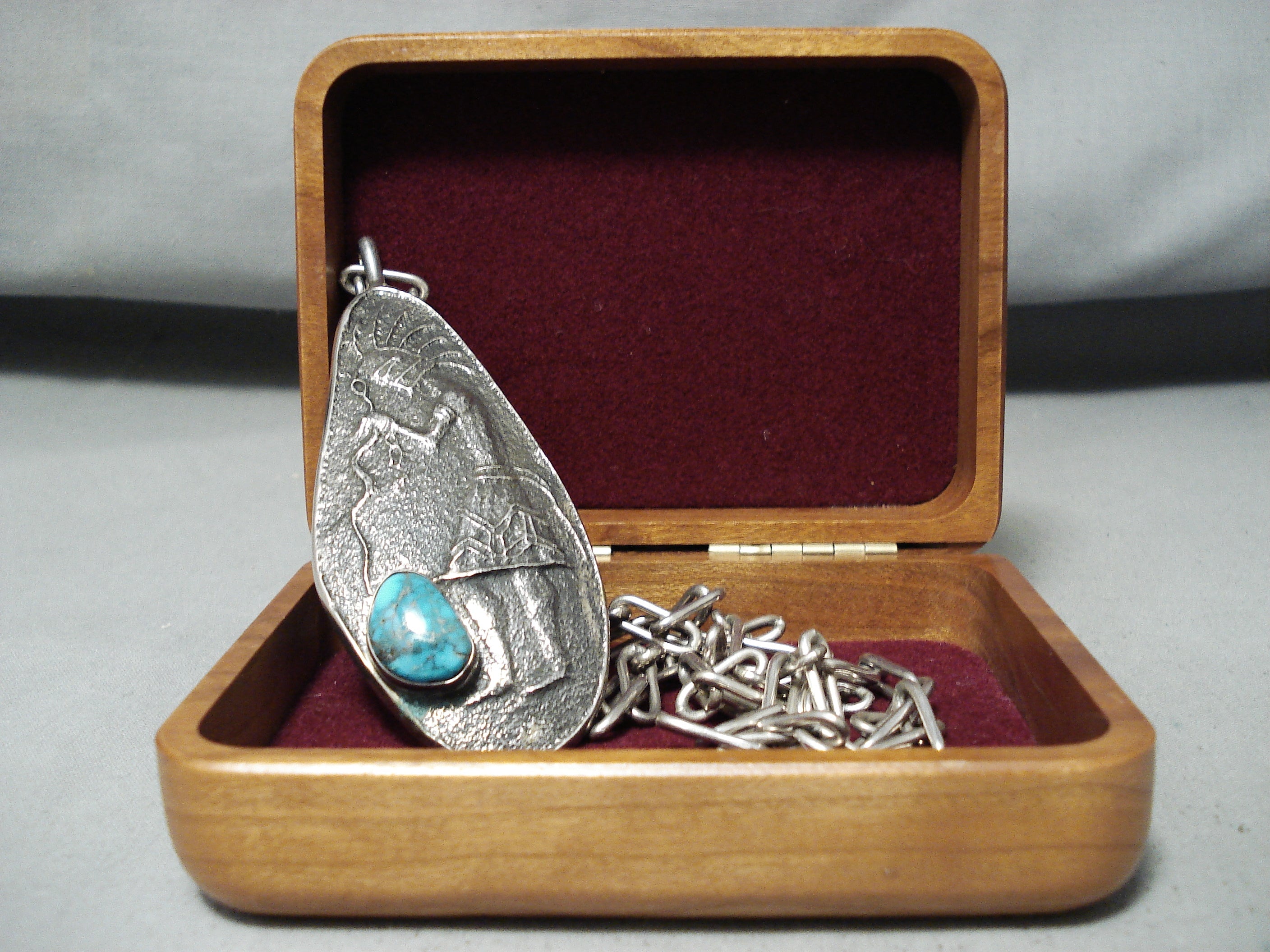 Authentic Vintage Native American Hopi Preston Monongye Turquoise