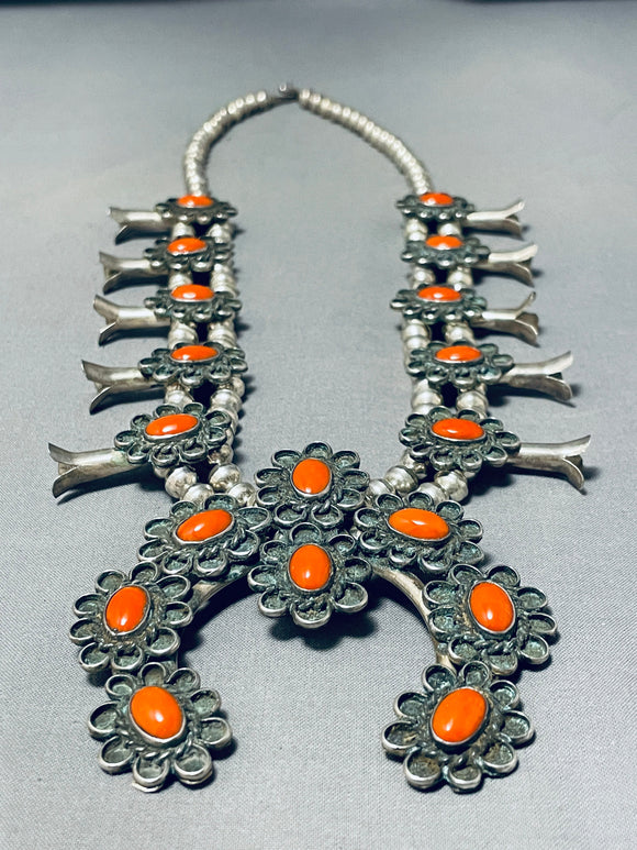 Lexi ” Statement Squash Blossom Necklace Set ( Red ) – Ale Accessories