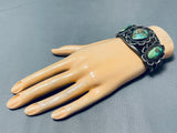 Authentic Vintage Native American Navajo Royston Turquoise Sterling Silver Bracelet-Nativo Arts