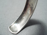 Authentic Vintage Native American Navajo Sterling Silver Thomas Singer Bracelet-Nativo Arts