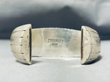 Awesome Vintage Native American Navajo 3 Morenci Turquoise Sterling Silver Bracelet-Nativo Arts