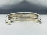 Awesome Vintage Native American Navajo 7 Kingman Turquoise Sterling Silver Bracelet-Nativo Arts