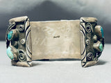Awesome Vintage Native American Navajo Kingman Royston Turquoise Sterling Silver Watch Bracelet-Nativo Arts