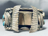 Awesome Vintage Native American Navajo Kingman Royston Turquoise Sterling Silver Watch Bracelet-Nativo Arts
