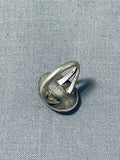 Beautiful Authentic Vintage Native American Navajo Pearl Sterling Silver Ring-Nativo Arts