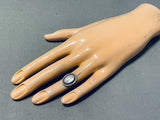 Beautiful Authentic Vintage Native American Navajo Pearl Sterling Silver Ring-Nativo Arts