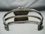 Beautiful Vintage Native American Navajo Authentic Turquoise Sterling Silver Bracelet-Nativo Arts