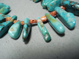 Beautiful Vintage Native American Navajo Royston Turquoise Sterling Silver Necklace-Nativo Arts