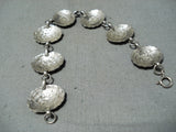 Beautiful Vintage Native American Navajo Sterling Silver Concho Bracelet-Nativo Arts
