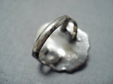 Beautiful Vintage Native American Navajo Tiger's Eye Sterling Silver Ring Old-Nativo Arts