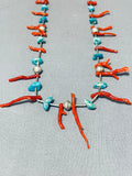 Beautiful Vintage Native American Navajo Turquoise Sterling Silver Necklace-Nativo Arts