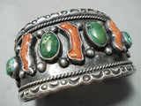 Best Bert David Vintage Native American Navajo Cerrillos Turquoise Sterling Silver Bracelet-Nativo Arts