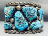 Best Gene Yvonne Mahooty Vintage Native American Zuni Turquoise Sterling Silver Bracelet-Nativo Arts