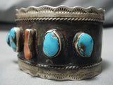Best High Grade Bisbee Turquoise Vintage Native American Navajo Sterling Silver Bracelet-Nativo Arts