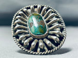 Best Jimmie King Jr Vintage Native American Navajo Turquoise Sterling Silver Ring-Nativo Arts