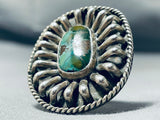 Best Jimmie King Jr Vintage Native American Navajo Turquoise Sterling Silver Ring-Nativo Arts