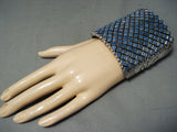 Best Native American Navajo Denim Lapis Sterling Silver Bracelet Cuff-Nativo Arts