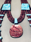 Best Native American Purple Spiny Oyster Turquoise Inlay Necklace-Nativo Arts