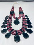 Best Native American Purple Spiny Oyster Turquoise Inlay Necklace-Nativo Arts