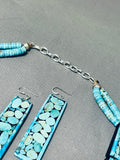 Best Turquoise Stone Mosaic Sterling Silver Native American Necklace-Nativo Arts