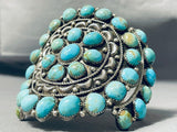 Best Vintage Native American Navajo Circle Turquoise Sterling Silver Cluster Bracelet-Nativo Arts