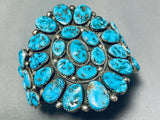 Best Vintage Native American Navajo Henry Roanhorse Turquoise Sterling Silver Bracelet-Nativo Arts