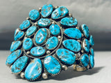 Best Vintage Native American Navajo Henry Roanhorse Turquoise Sterling Silver Bracelet-Nativo Arts