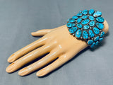 Best Vintage Native American Navajo Henry Roanhorse Turquoise Sterling Silver Bracelet-Nativo Arts