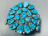 Best Vintage Native American Navajo Henry Roanhorse Turquoise Sterling Silver Bracelet-Nativo Arts