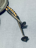 Best Vintage Native American Navajo Jackie Singer Turquoise Sterling Silver Bolo Tie-Nativo Arts