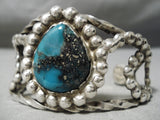 Best Vintage Native American Navajo Men's Last Chance Turquoise Sterling Silver Bracelet Old-Nativo Arts