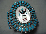 Best Vintage Native American Navajo Victor Moses Begay Turquoise Sterling Silver Bracelet-Nativo Arts