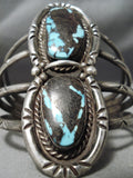 Best Vintage Native American Taos Bisbee Turquoise Sterling Silver Bracelet Old-Nativo Arts