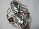 Best Vintage Native American Taos Bisbee Turquoise Sterling Silver Bracelet Old-Nativo Arts