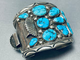 Best Vintage Orville Tsinnie Native American Navajo Turquoise Sterling Silver Watch Bracelet-Nativo Arts