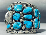 Best Vintage Orville Tsinnie Native American Navajo Turquoise Sterling Silver Watch Bracelet-Nativo Arts