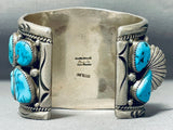 Best Vintage Orville Tsinnie Native American Navajo Turquoise Sterling Silver Watch Bracelet-Nativo Arts
