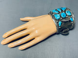 Best Vintage Orville Tsinnie Native American Navajo Turquoise Sterling Silver Watch Bracelet-Nativo Arts