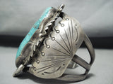 Biggest Best Vintage Native American Navajo Red Mountain Turquoise Sterling Silver Bracelet-Nativo Arts