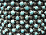 Biggest Heaviest Vintage Native American Navajo Turquoise Snake Eyes Sterling Silver Bracelet-Nativo Arts