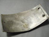 Biggest Vintage Native American Navajo Gold Coin Silver Tigers Eye Buckle- 623 Grams-Nativo Arts