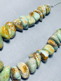 Boulders Of Turquoise Native American Navajo Royston Sterling Silver Necklace-Nativo Arts