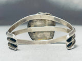 Breathtaking Vintage Native American Navajo Mother Of Pearl Sterling Silver Bracelet-Nativo Arts